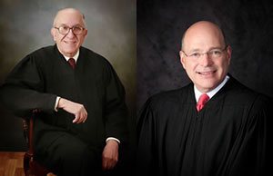 From left: retired judge Richard M. Markus and Ninth District Court of Appeals Judge Clair Dickinson. From left: retired judge Richard M. Markus and Ninth District Court of Appeals Judge Clair Dickinson.