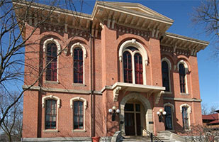 Image of the Delaware County courthouse Image of the Delaware County courthouse