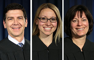 Image of from left: Curtis E. Kissinger, Jill Flagg Lanzinger, and Marianne T. Hemmeter