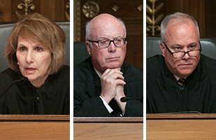 Image of Sixth District Court of Appeals Judge Arlene Singer, Twelfth District Court of Appeals Judge Robert P. Ringland, and Eleventh District Court of Appeals Judge Thomas R. Wright Image of Sixth District Court of Appeals Judge Arlene Singer, Twelfth District Court of Appeals Judge Robert P. Ringland, and Eleventh District Court of Appeals Judge Thomas R. Wright