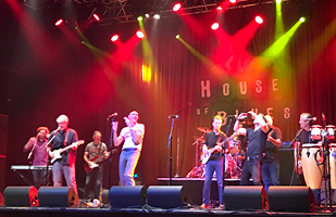 Image of a band performing at the House of Blues in downtown Cleveland