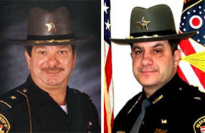 Images of former Stark County Sheriff Timothy Swanson and current Stark County Sheriff George T. Maier