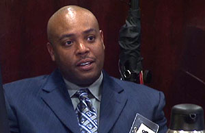 Image of Darrell Houston giving testimony Image of Darrell Houston giving testimony
