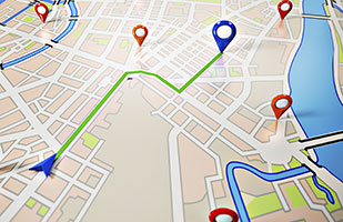 Image of a GPS map Image of a GPS map