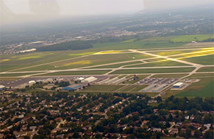 Image of an aerial view of Don Scott Field Image of an aerial view of Don Scott Field