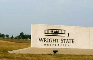Image of the Wright State University sign