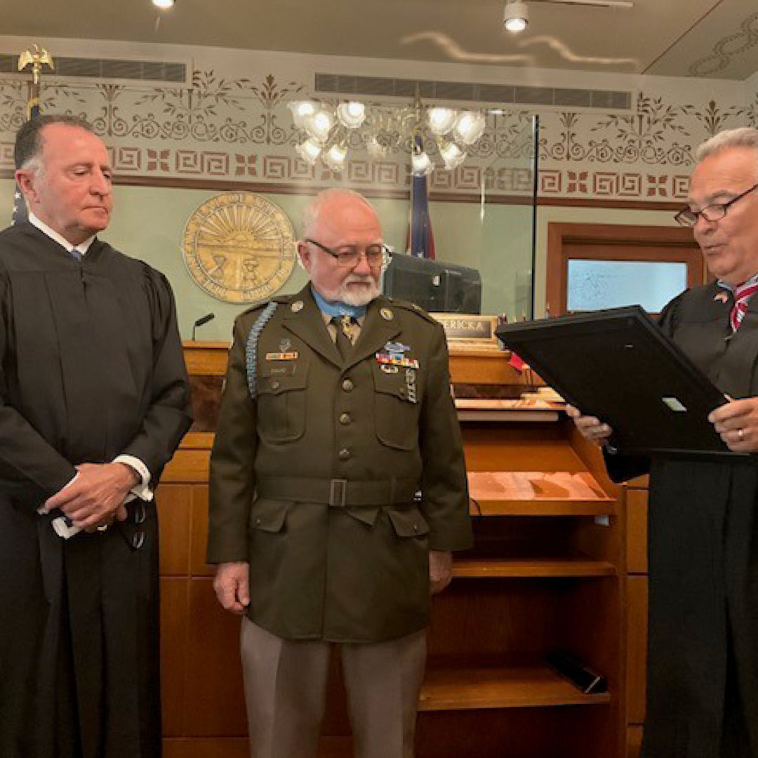 Medal of Honor Recipient Honored by Trumbull County Judges