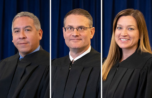 Image of Alfonso J. 'Jess' Gonzalez, Judge JP Morgan, and Gina Russo