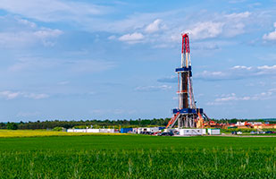 Image of natural gas drilling equipment