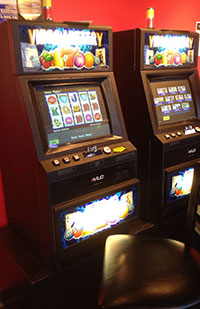 Image of slot machines in a casino