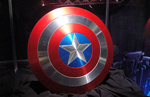 Image of Marvel Comic cartoon hero Captain America's shield