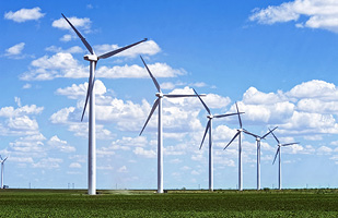 photo of wind turbines