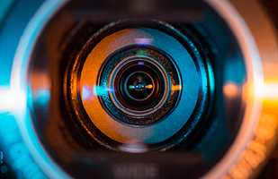 Close up image of a body camera.