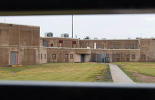 A prison yard.