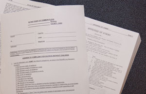 The Ohio Supreme Court has proposed 23 standardized domestic relations forms to assist with family law related proceedings, such as divorces, dissolutions, legal separations, and parenting plans.