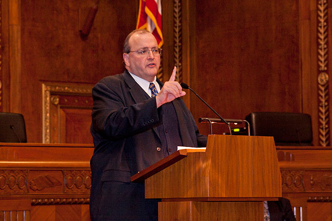 United States Holocaust Memorial Museum historian Dr. William Meinecke will outline the role of pre-World War II German courts in Nazi atrocities in his lecture 'How the Courts Failed Germany.' United States Holocaust Memorial Museum historian Dr. William Meinecke will outline the role of pre-World War II German courts in Nazi atrocities in his lecture 'How the Courts Failed Germany.'