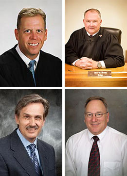 Image of Stark County Family Court Judge Jim James, Logan County Family Court Judge Dan Bratka, Magistrate Kenneth Roll, and Magistrate Richard Altman Image of Stark County Family Court Judge Jim James, Logan County Family Court Judge Dan Bratka, Magistrate Kenneth Roll, and Magistrate Richard Altman