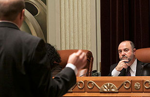 Image of a disciplinary hearing in progress Image of a disciplinary hearing in progress