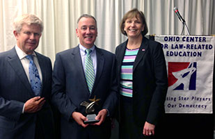 Image of OCLRE Board of Trustees President Marion Smithberger, Rick Dove, secretary to the Board of Commissioners on Grievances & Discipline, and OCLRE Executive Director Lisa Eschleman Image of OCLRE Board of Trustees President Marion Smithberger, Rick Dove, secretary to the Board of Commissioners on Grievances & Discipline, and OCLRE Executive Director Lisa Eschleman