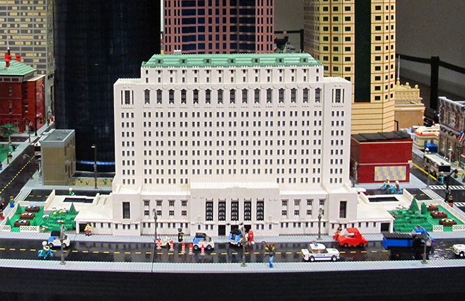 alt="Moyer Moyer Judicial Center Built Out of LEGO Bricks