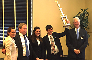 Image of Springfield High School students and Tenth District Court of Appeals Judge William A. Klatt Image of Springfield High School students and Tenth District Court of Appeals Judge William A. Klatt