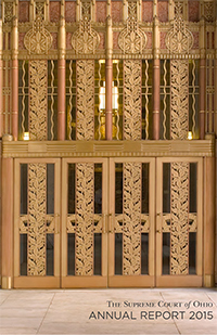 Image of the Front Street entrance to the Thomas J. Moyer Ohio Judicial Center