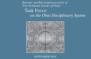 Image of the cover of the Report and Recommendations of the Supreme Court of Ohio Task Force on the Ohio Disciplinary System