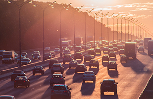 Image of of traffic on a highway