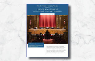 Image shows the front cover of the new Under Advisement document