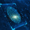 A finger print on a digital screen
