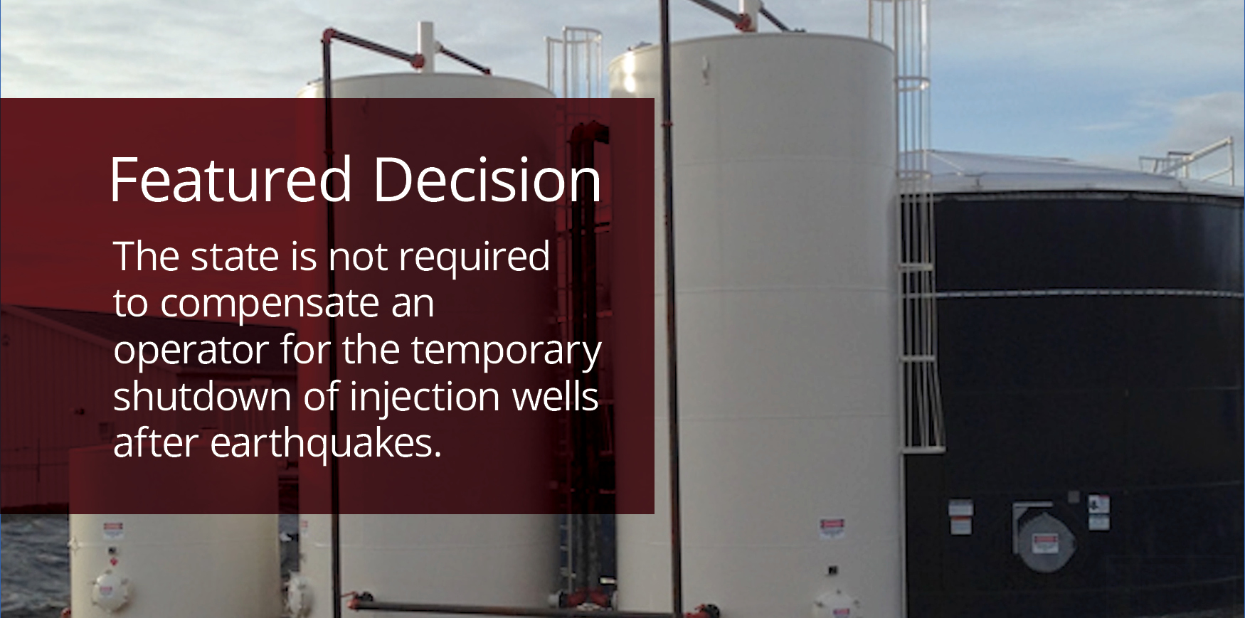 Two sludge holding tanks