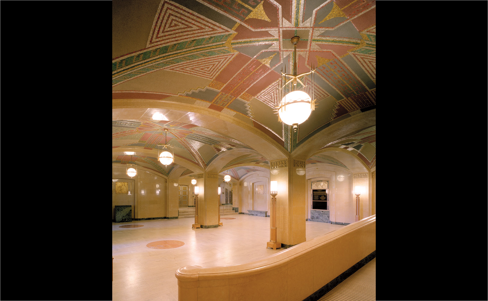 Image of the interior of the Civic Center Lobby